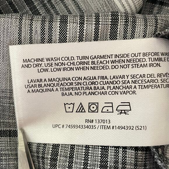 Orvis Black White Plaid Mens XXL Short Sleeve Button Down Shirt Camping Fishing - Picture 8 of 8